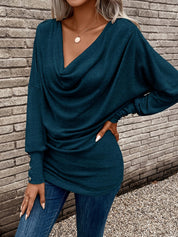 Roxane Chevalier | Cowl Neck Long Sleeve Top For Women