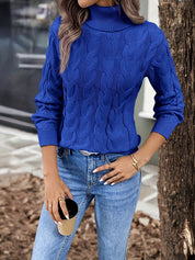Éloise Vandermeer | Cozy Cable-Knit Turtleneck Sweater For Women