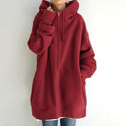Solene Girard | Zip-Up Fleece Hoodie For Women