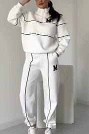 Vanessa Chambord | Half-Zip Lounge Sweatsuit Set For Women