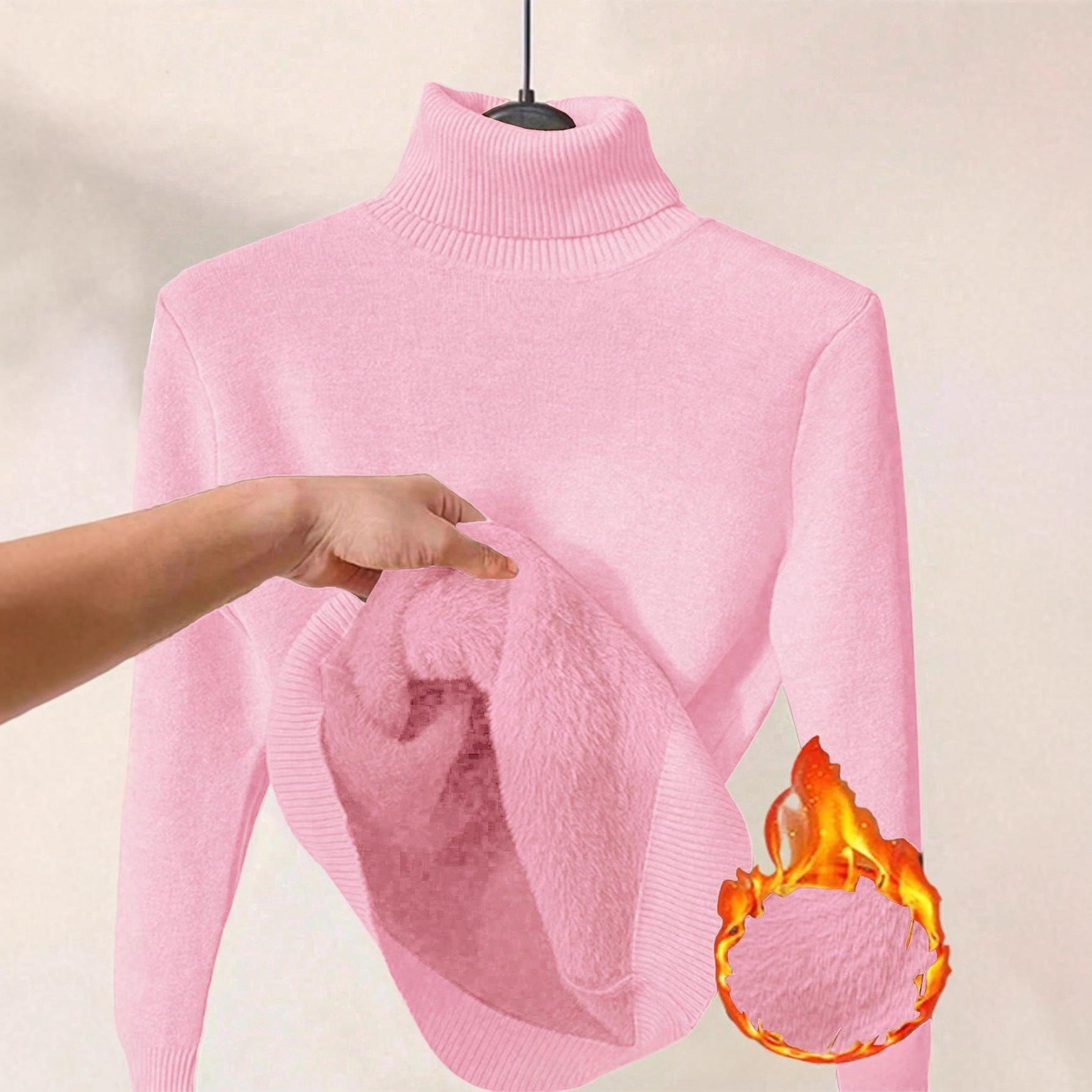 Margot Delaine | Turtleneck Fleece-Lined Sweater For Women
