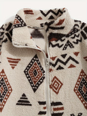 Mathieu Laroche | Patterned Fleece Mens Jacket