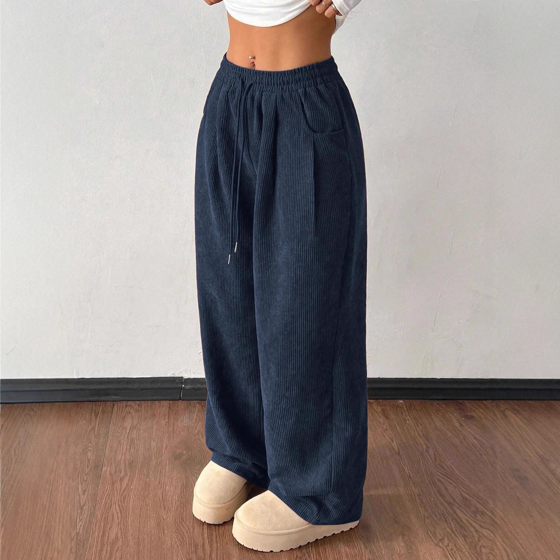 Selene Aubertin | Corduroy Wide-Leg Pants For Women