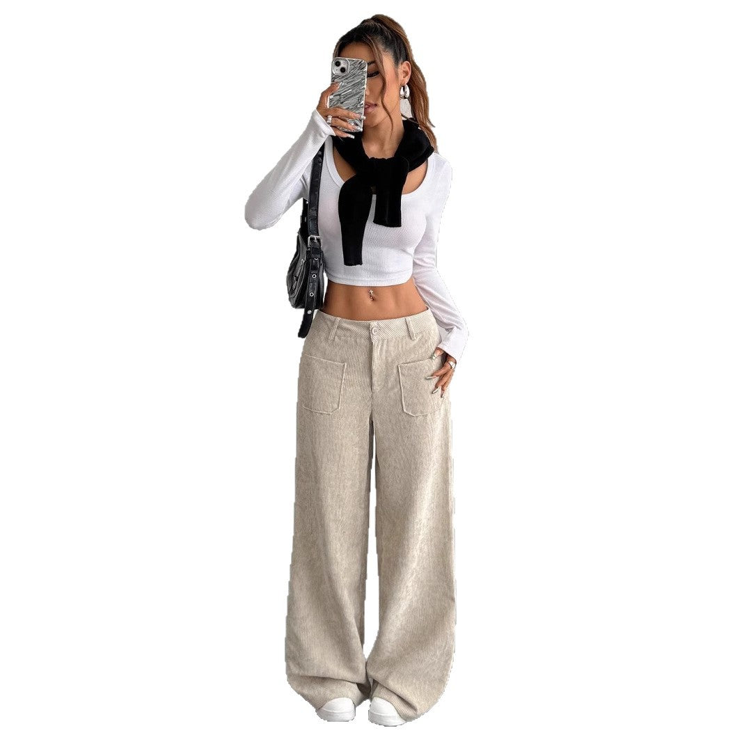 Séverine Alcott | Corduroy Wide-Leg Trousers For Women