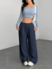 Selene Aubertin | Corduroy Wide-Leg Pants For Women