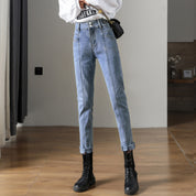 Odalys Ferrand | High-Waist Stretch Straight Jeans For Women