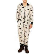 Joy | Black Candy Cane Christmas Pajamas Unisex & Couples