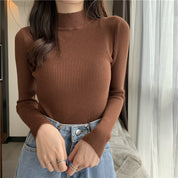 Charlotte Devereux | Ribbed Mock Neck Sweater For Women