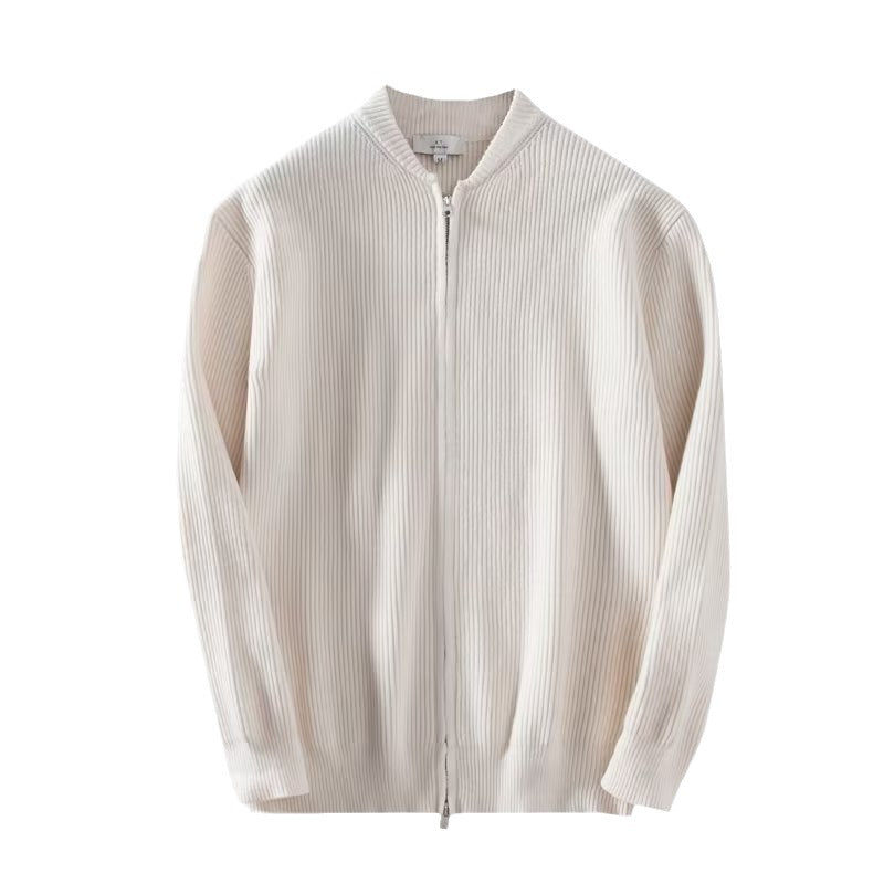Jett Salton | Knit Bomber Zip-Up Cardigan Jacket For Men