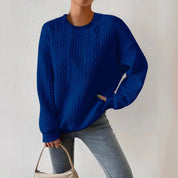 Aurore Delacombe | Cable-Knit Crew-Neck Sweater For Women