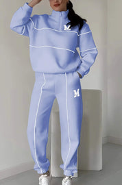 Vanessa Chambord | Half-Zip Lounge Sweatsuit Set For Women