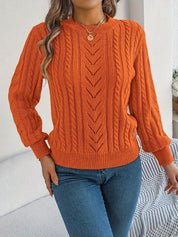 Camilla Winterbourne | Cable-Knit Textured Sweater For Women