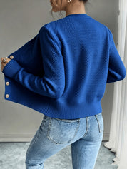 Vittoria Rossignol | Cable-Knit Button-Front Cardigan For Women