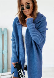Lila Montrachet | Oversized Hooded Cardigan Sweater For Women