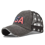 Beatrice Fontaine | Distressed American Flag Veterans Day Baseball Cap Unisex