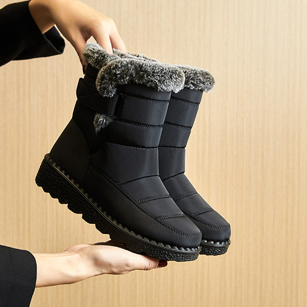 Marielle Duquesne | Waterproof Plush Snow Ankle Boots For Women