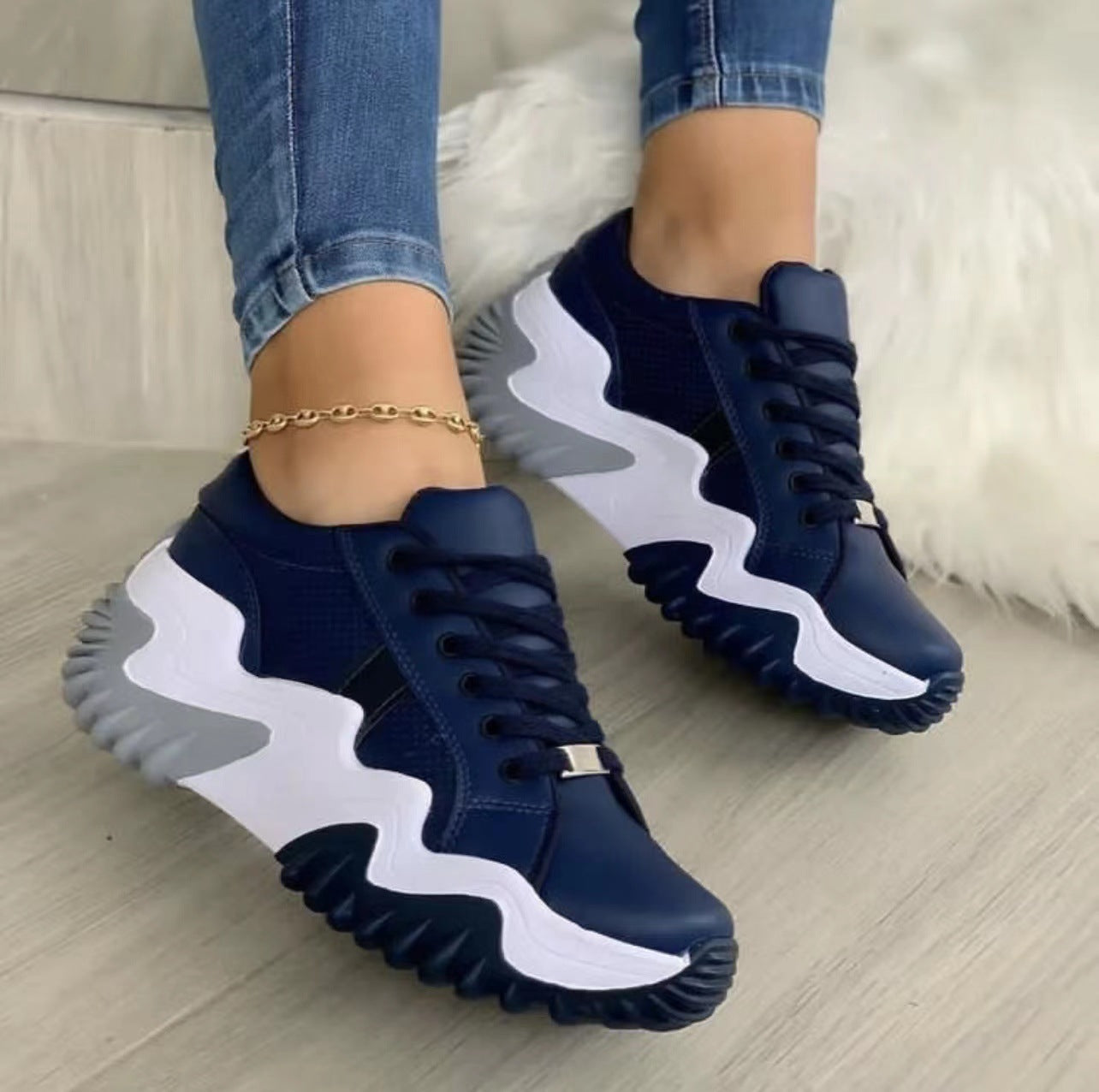 Simone Delacourt | Colorblock Chunky Sneakers For Women