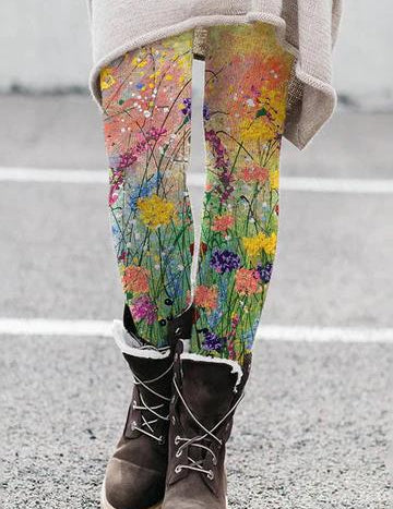 Selene Vasari | Cat Print Leggings For Women