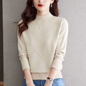 Mathilde Sorrento | Mock Neck Knit Sweater For Women