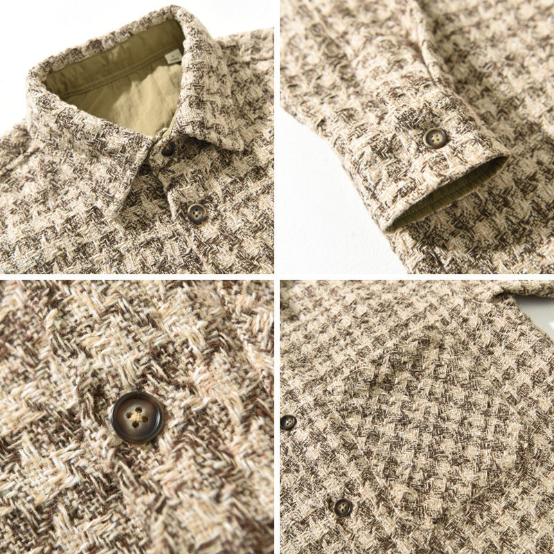 Ty Norcombe | Lined Plaid Shirt Jacket For Men