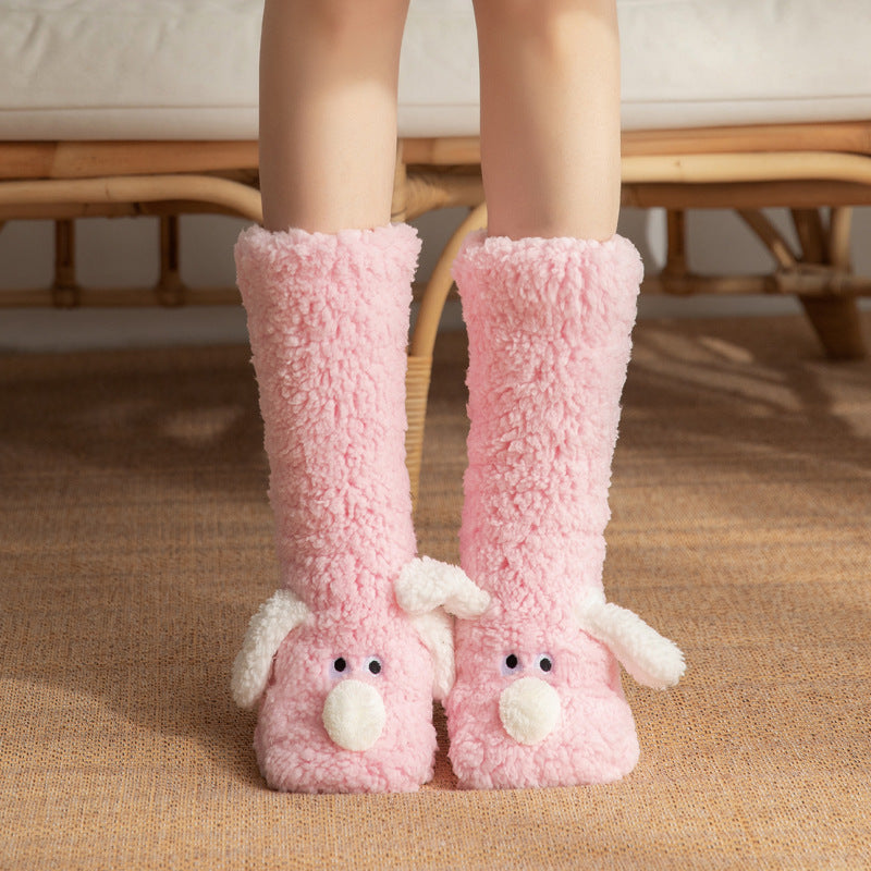 Amelie Dufresne | Cute Dog Slipper Socks For Women