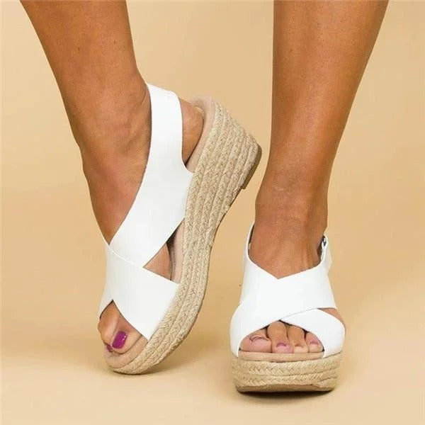 Celina Whitmore | Espadrille Wedge Sandals For Women