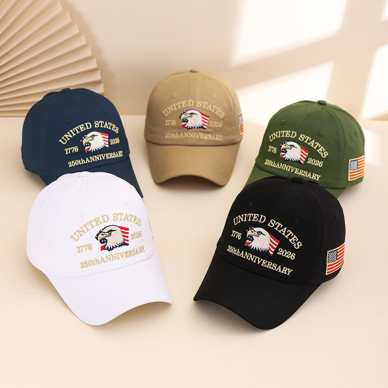 Delphine Lachapelle | Eagle Embroidered 1776 Veterans Day Baseball Cap Unisex