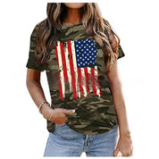 Jade Whitmore | American Flag Graphic T-Shirt For Women