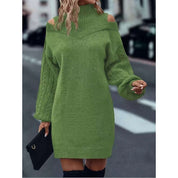 Josette Villard | Cold-Shoulder Turtleneck Sweater Dress For Women