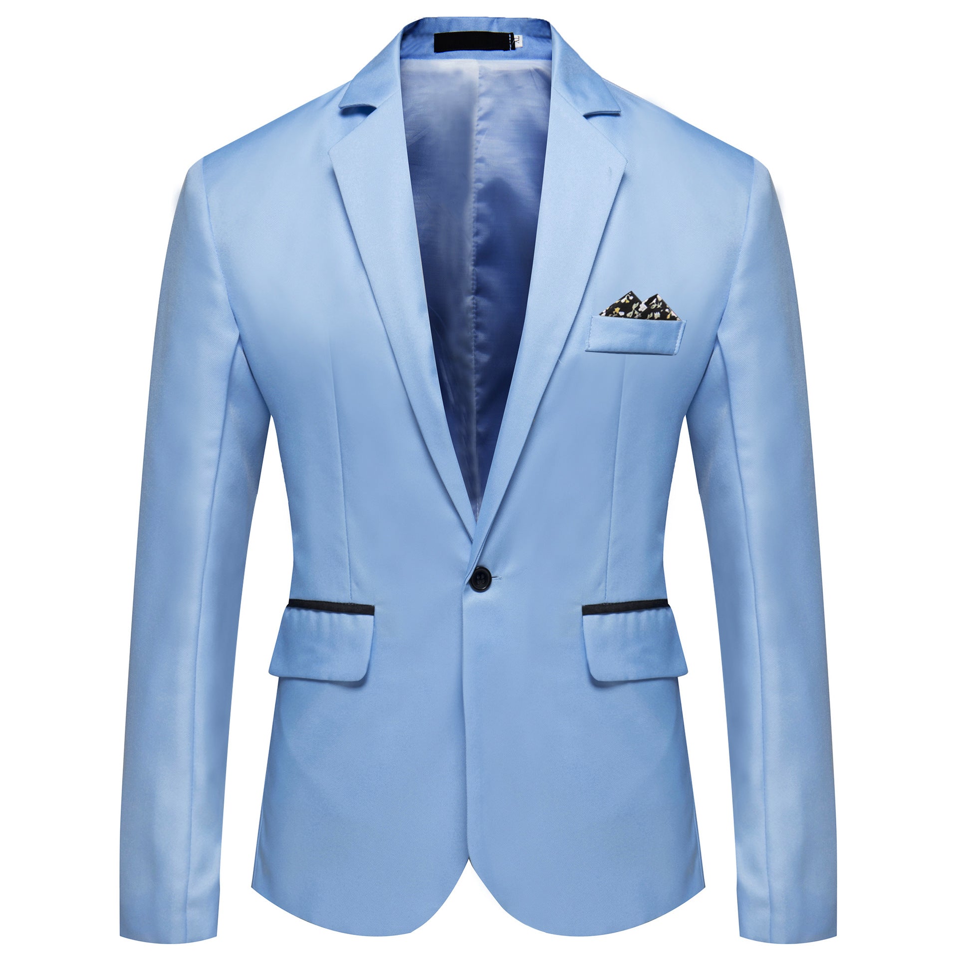 Finn Saxford | One-Button Blazer With Pocket Square For Men