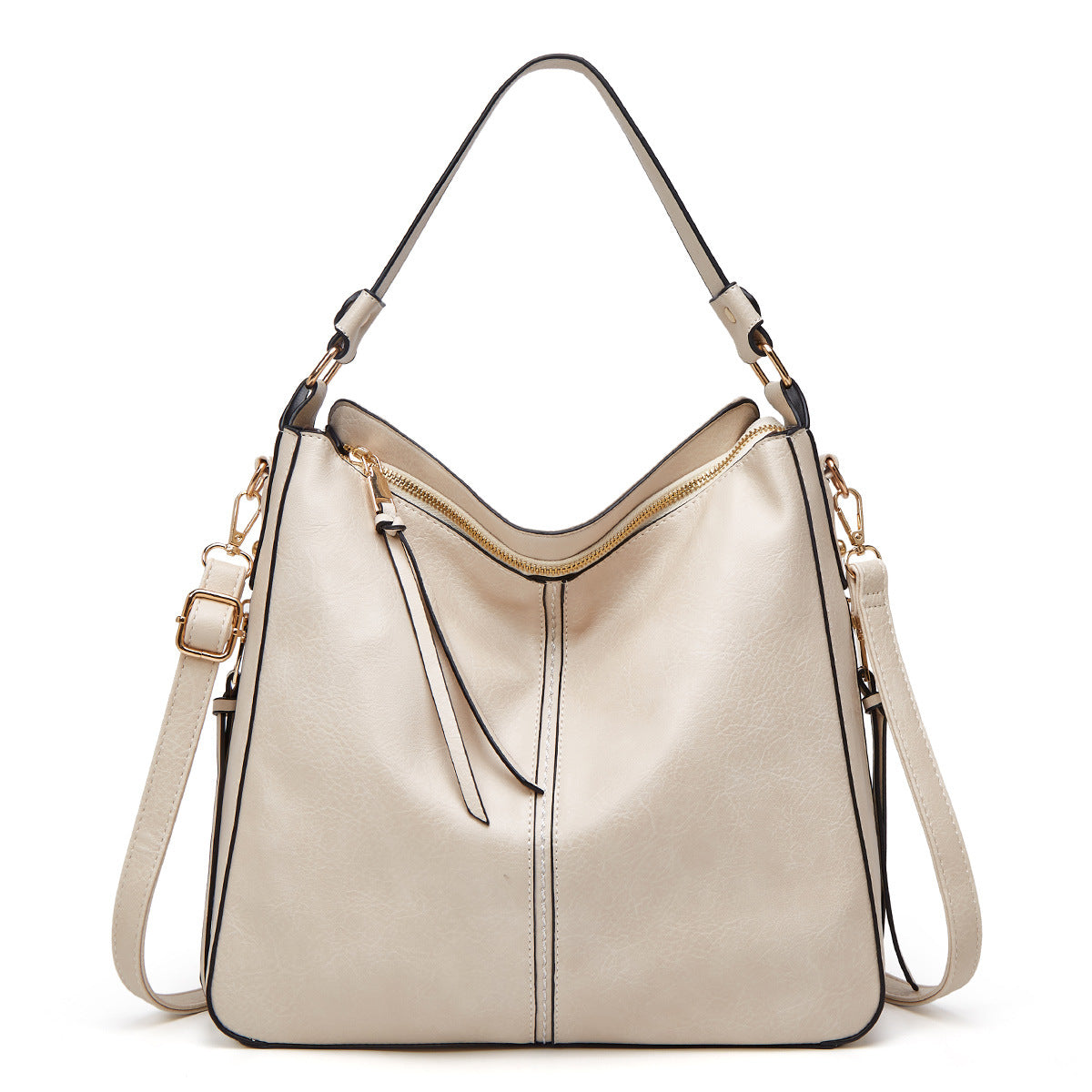 Soft Commute | Zip Hobo Shoulder Bag For Women
