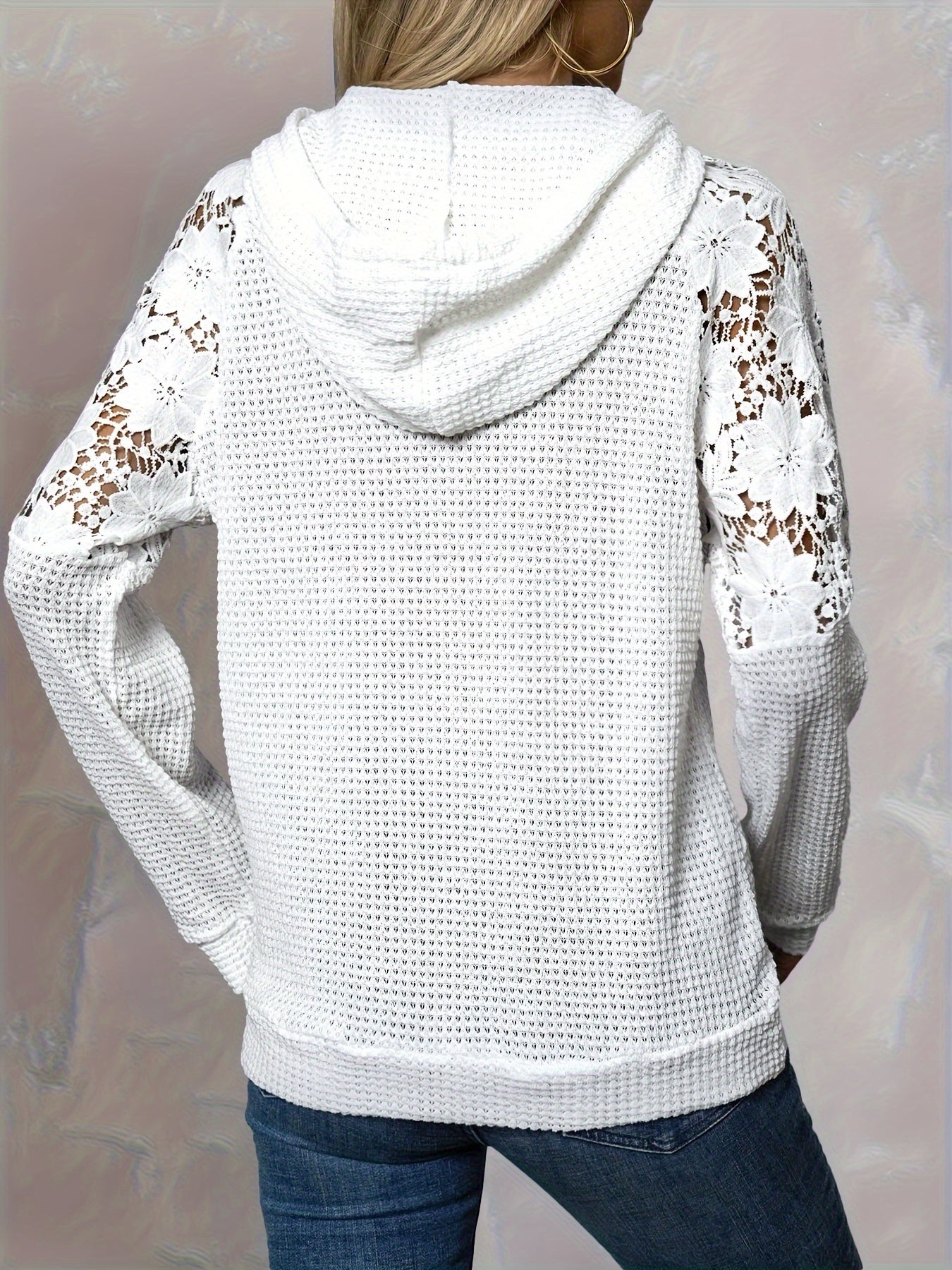 Giulia Renard | Floral Lace Hoodie For Women