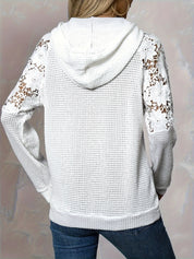 Giulia Renard | Floral Lace Hoodie For Women