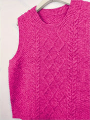 Marguerite Fontclair | Cable-Knit Sweater Vest For Women