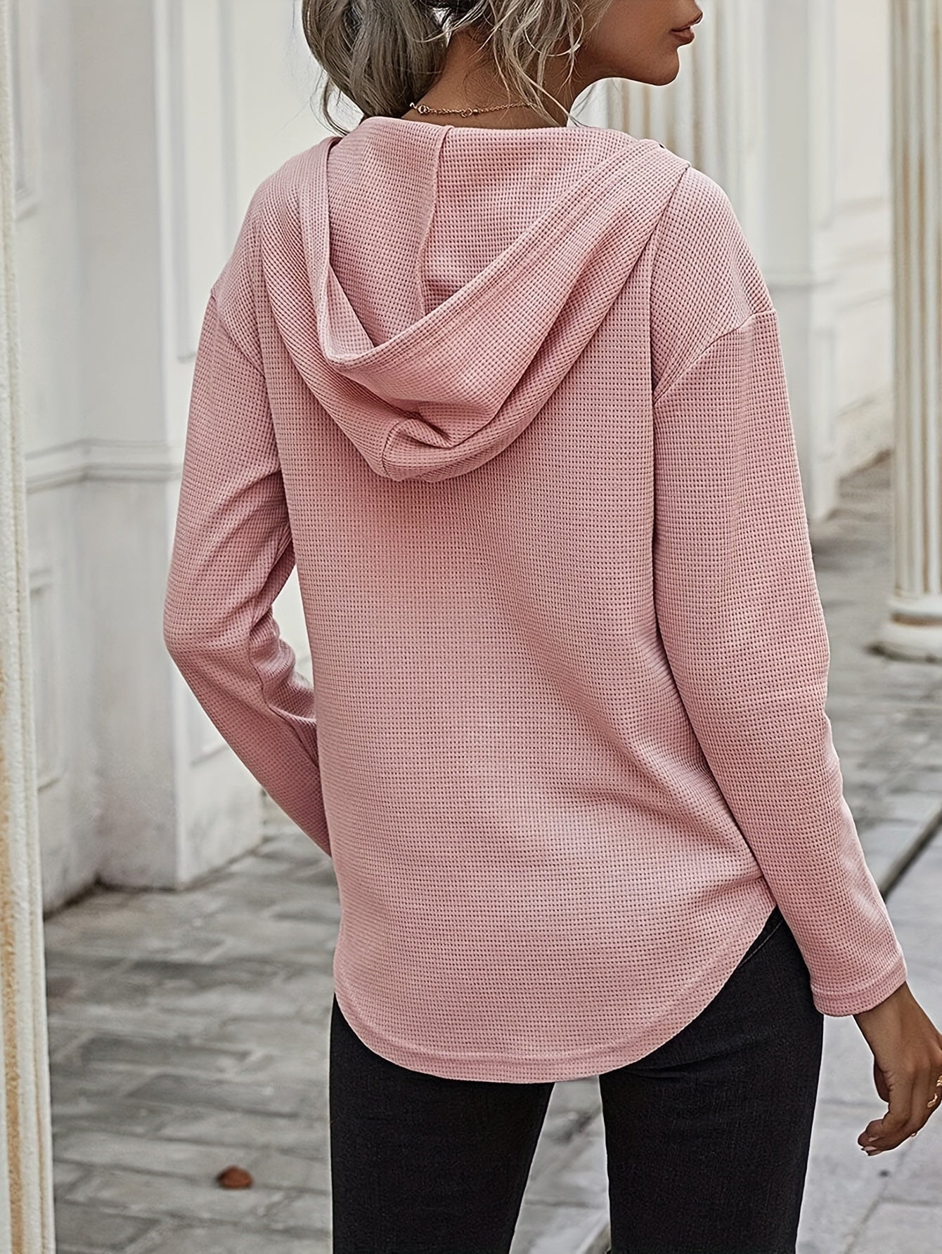 Naomi Verlaine | Relaxed V-Neck Hoodie For Women