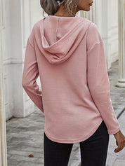 Naomi Verlaine | Relaxed V-Neck Hoodie For Women