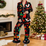 Cozy Yule | Snowman Print Christmas Pyjamas For Women