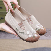 Colette Vasseur | Embroidered Floral Slippers For Women