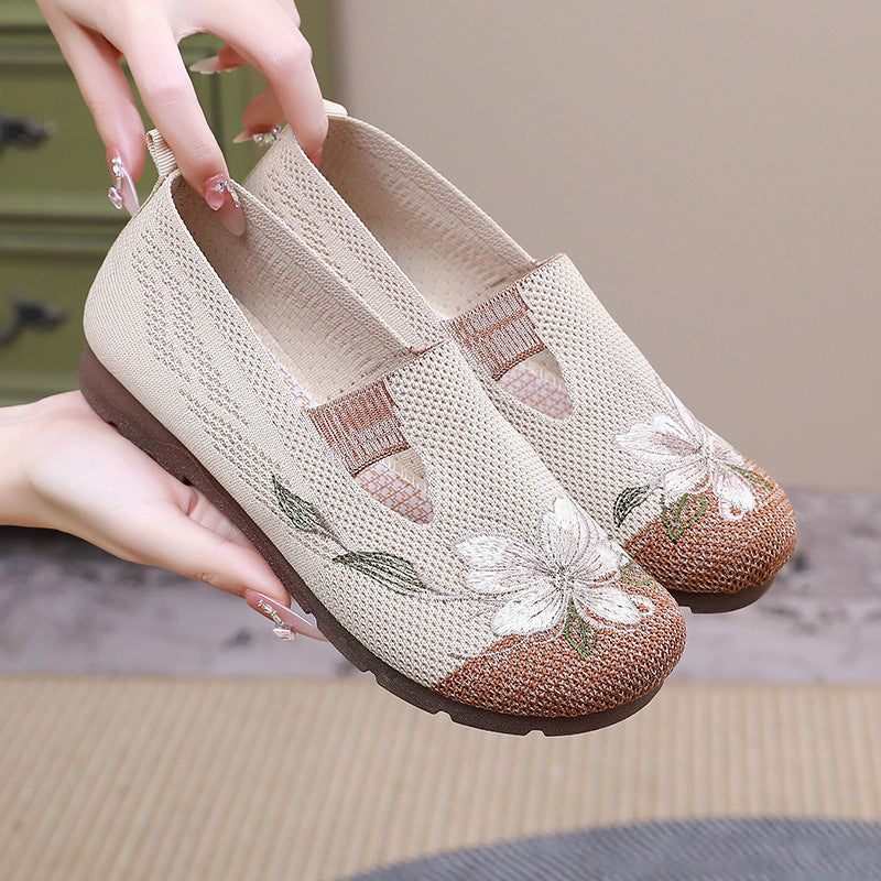 Colette Vasseur | Embroidered Floral Slippers For Women