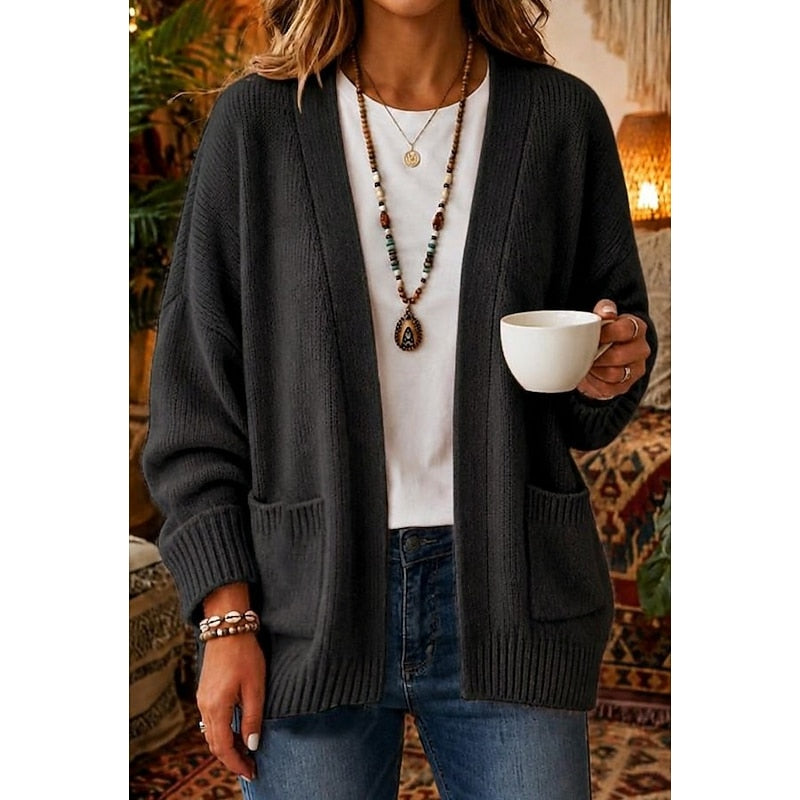 Bianca Ferrand | Blush Knit Sweater With Front Pockets For Women