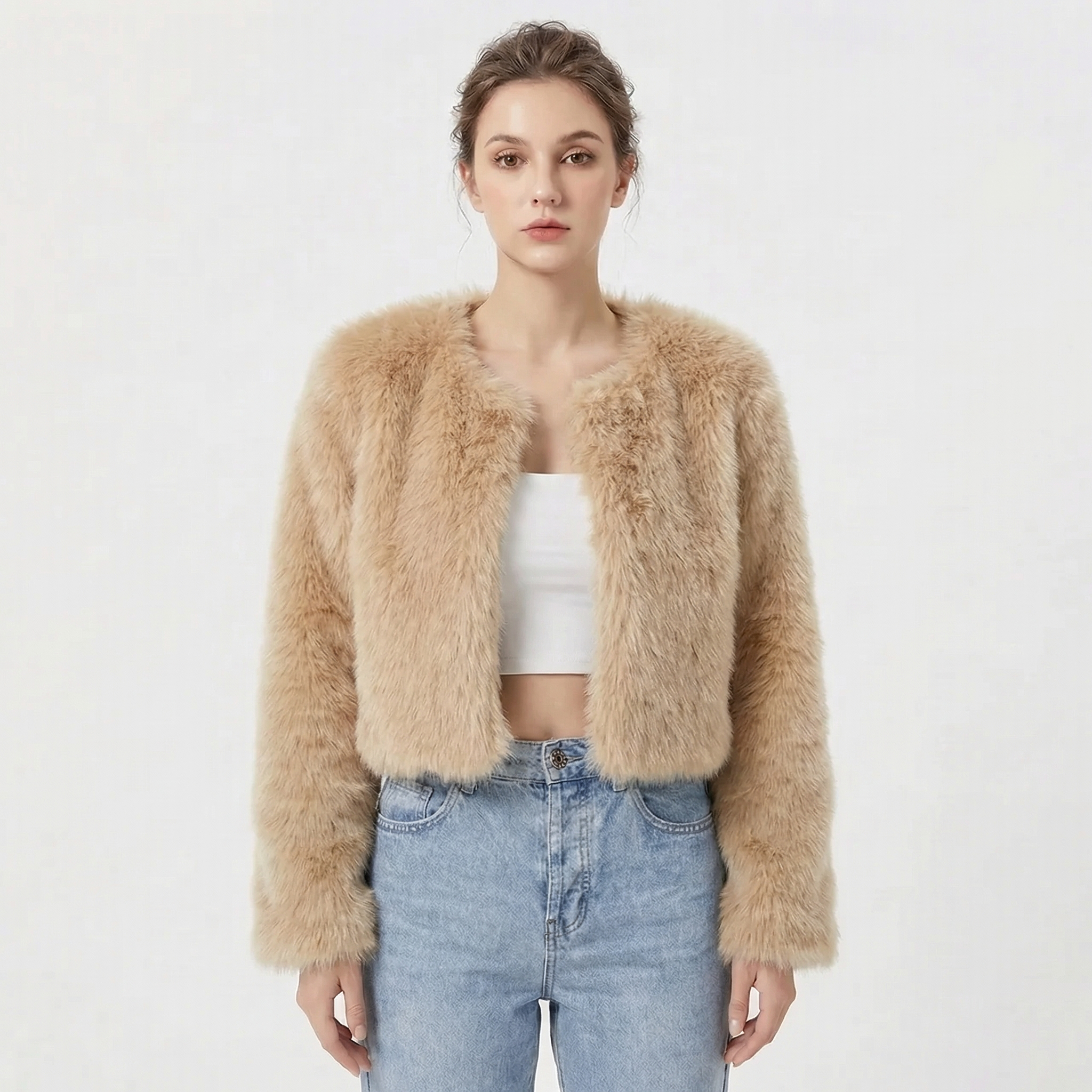 Finley Wickbridge | Cropped Faux Fur Jacket For Women