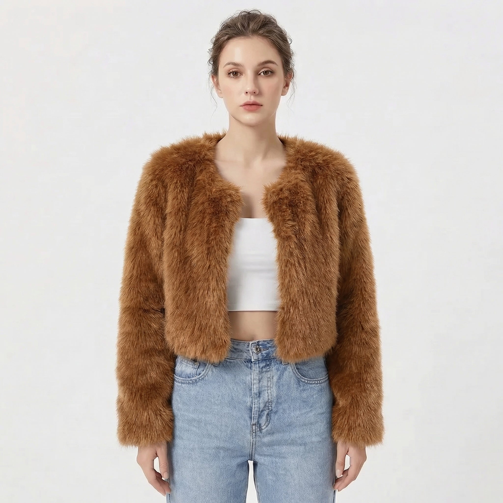 Finley Wickbridge | Cropped Faux Fur Jacket For Women