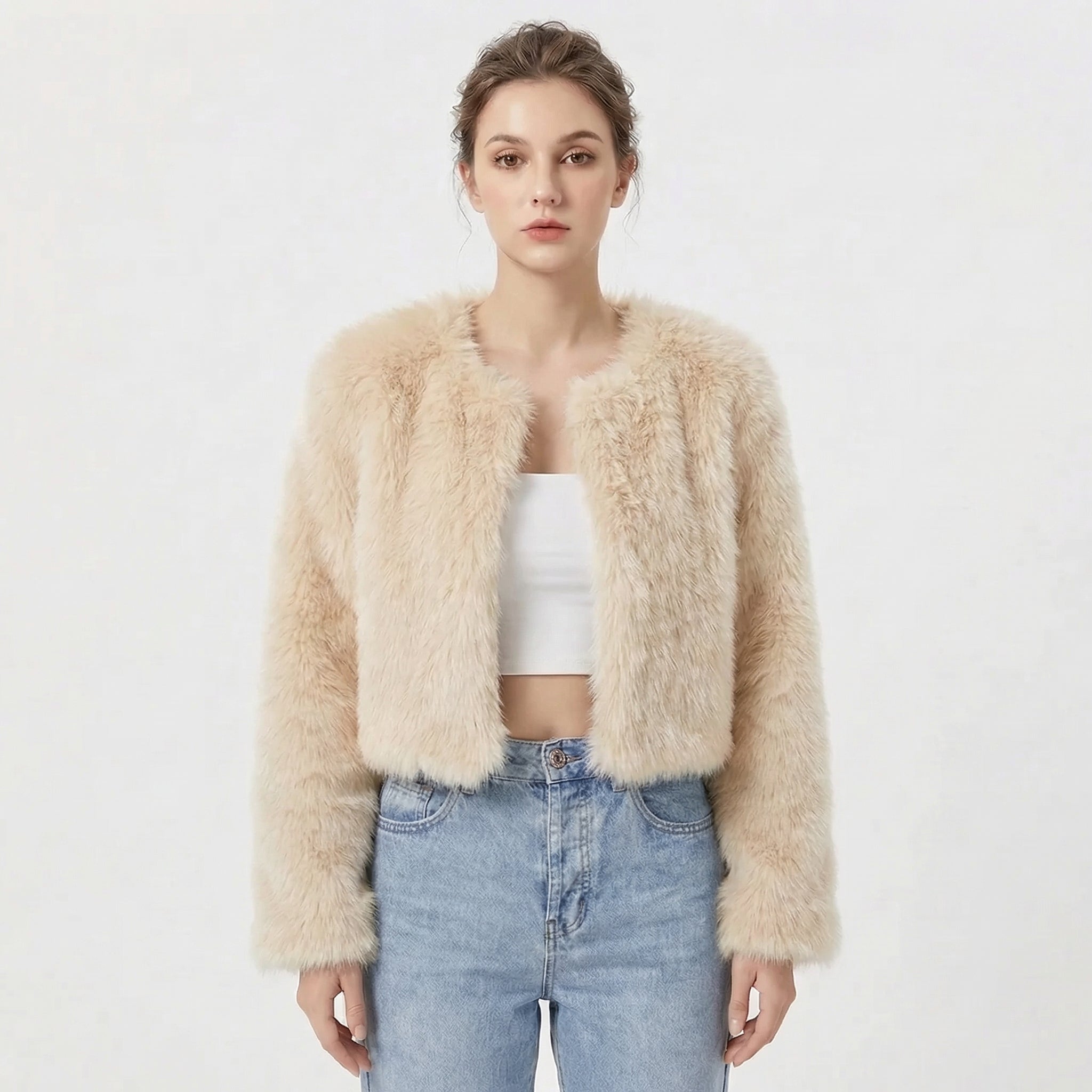 Finley Wickbridge | Cropped Faux Fur Jacket For Women