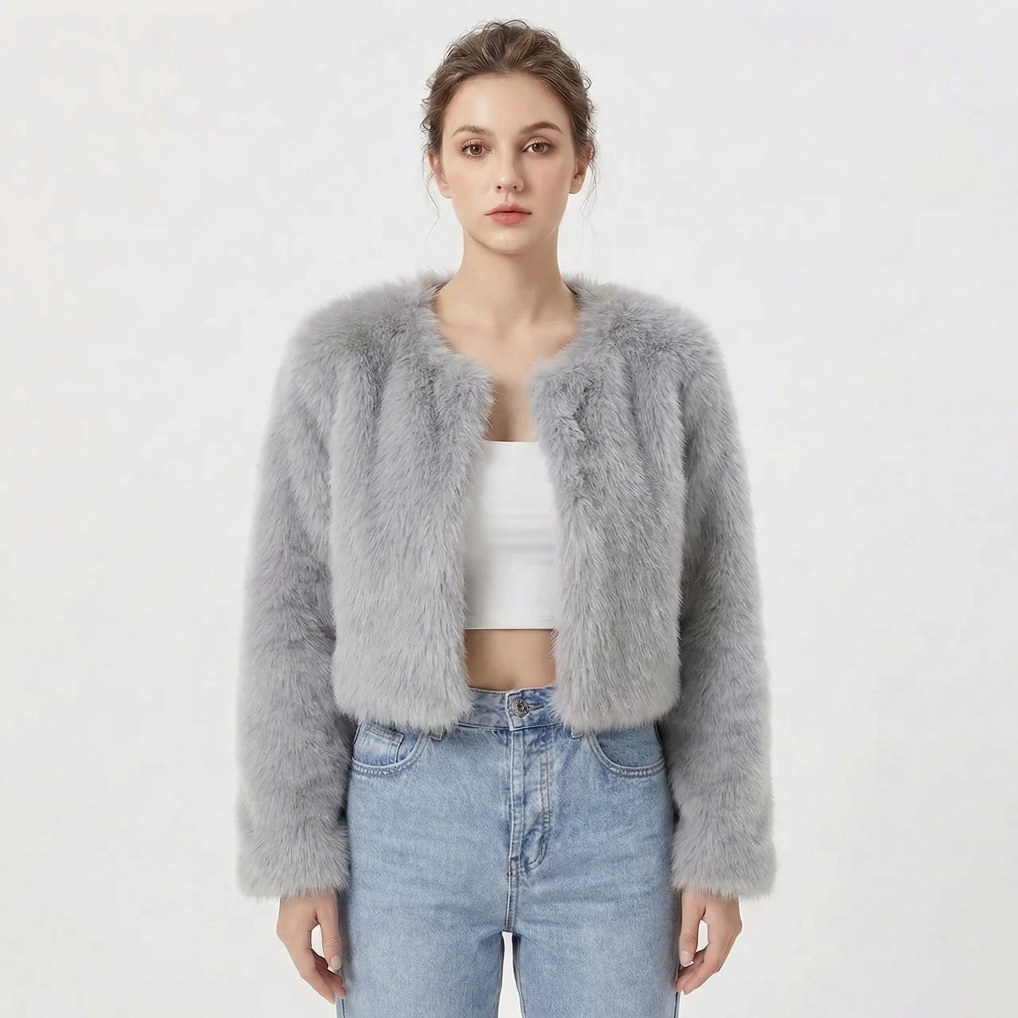 Finley Wickbridge | Cropped Faux Fur Jacket For Women