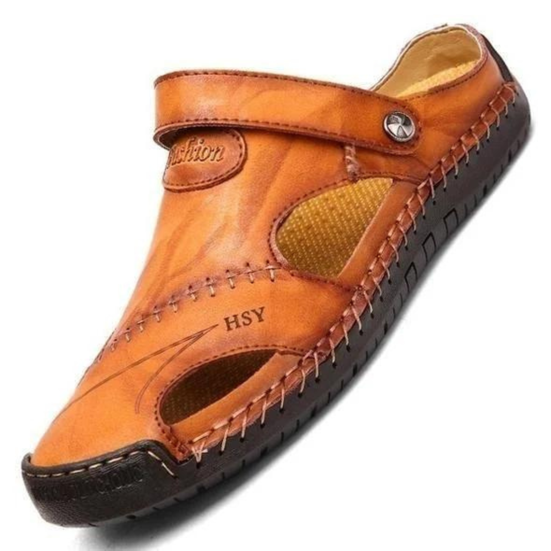Donovan Ashmore | Premium Leather Closed-Toe Sandals For Men