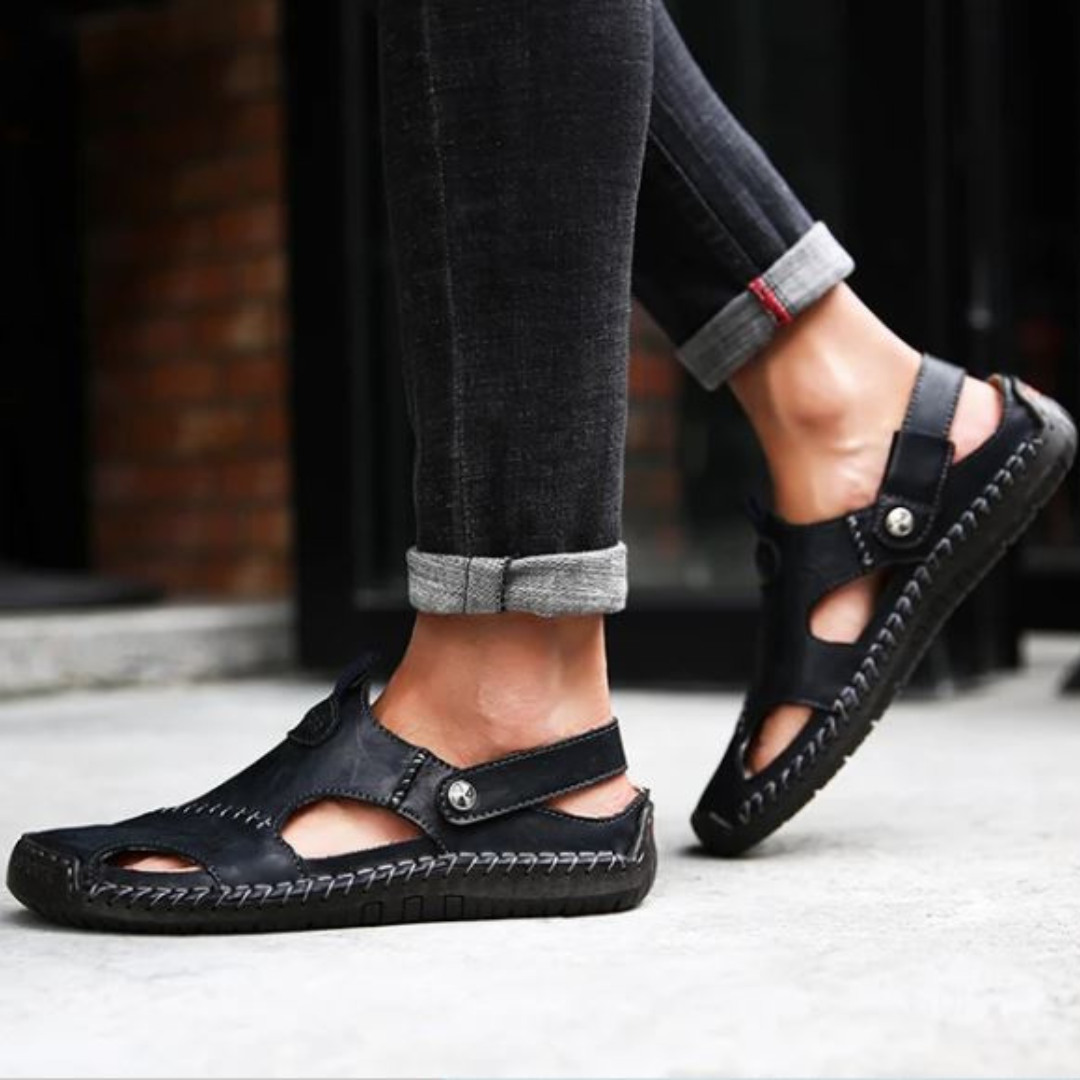 Donovan Ashmore | Premium Leather Closed-Toe Sandals For Men