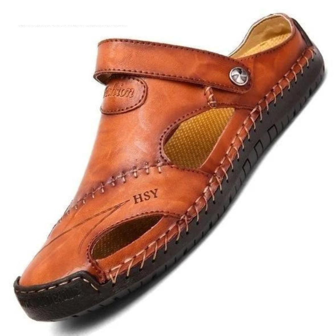 Donovan Ashmore | Premium Leather Closed-Toe Sandals For Men
