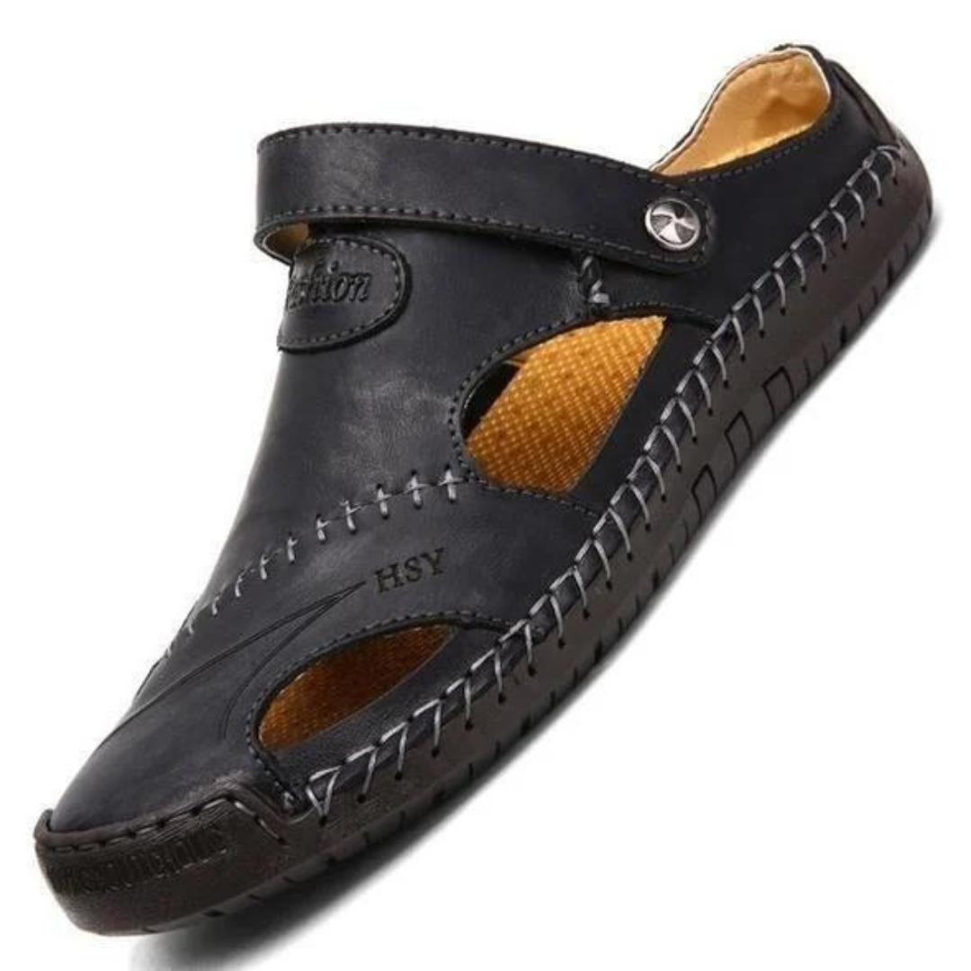 Donovan Ashmore | Premium Leather Closed-Toe Sandals For Men