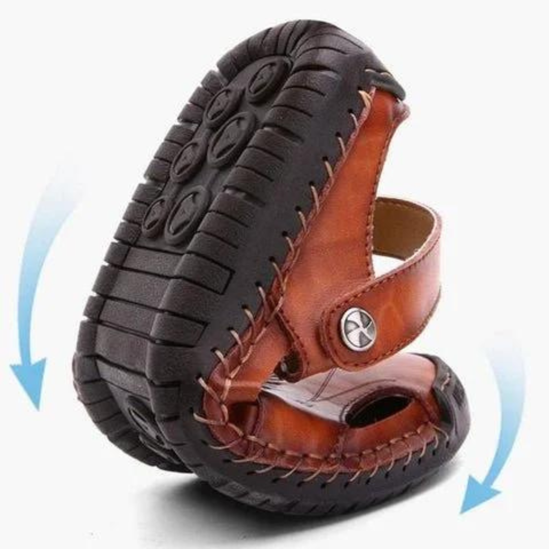 Donovan Ashmore | Premium Leather Closed-Toe Sandals For Men