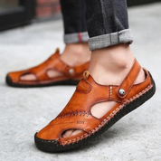 Donovan Ashmore | Premium Leather Closed-Toe Sandals For Men